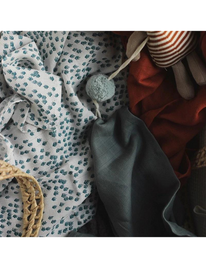 Organic Baby Muslin Squares Set of 3 - Nordic Forest