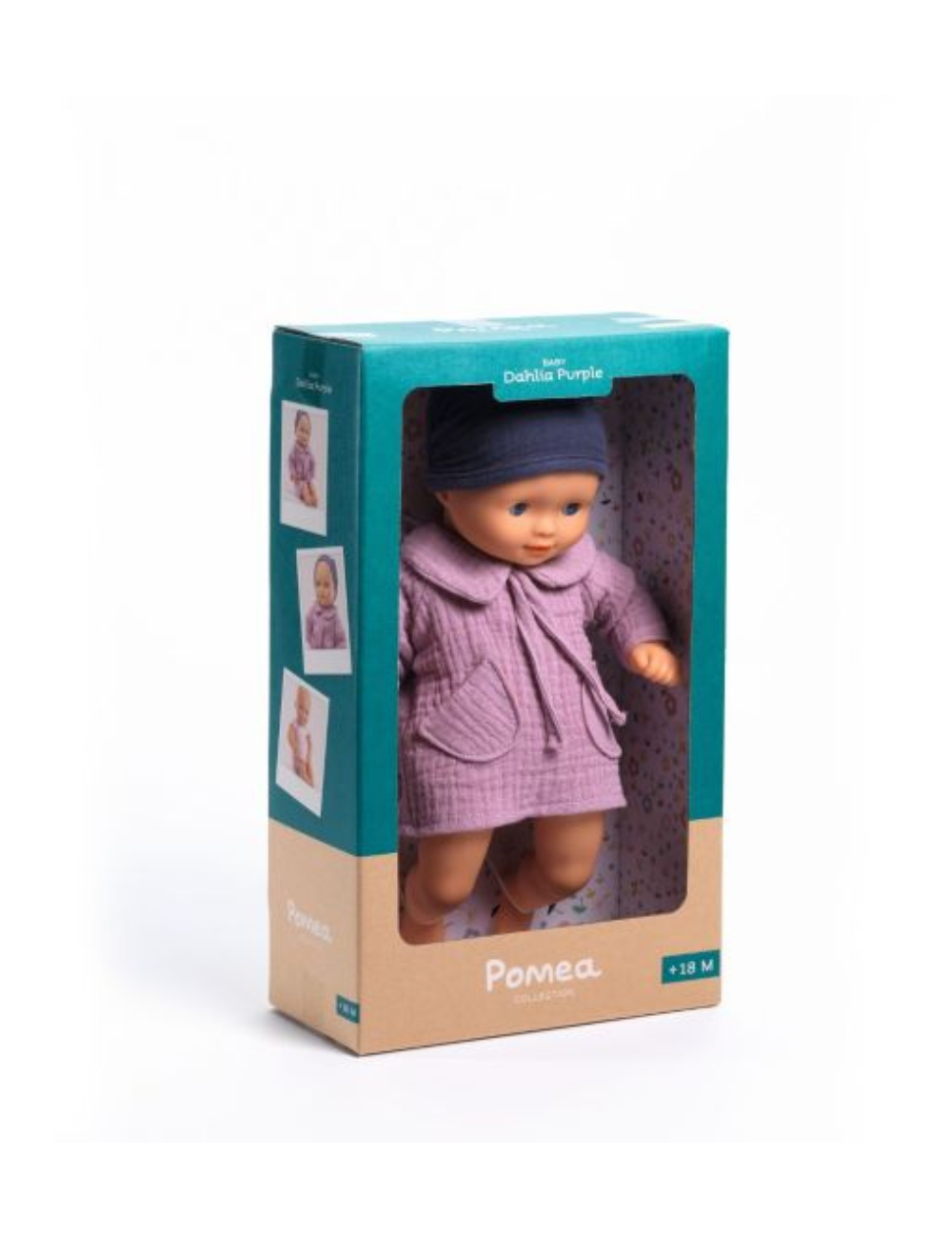 Djeco Baby Doll Dressed - Dahlia Purple