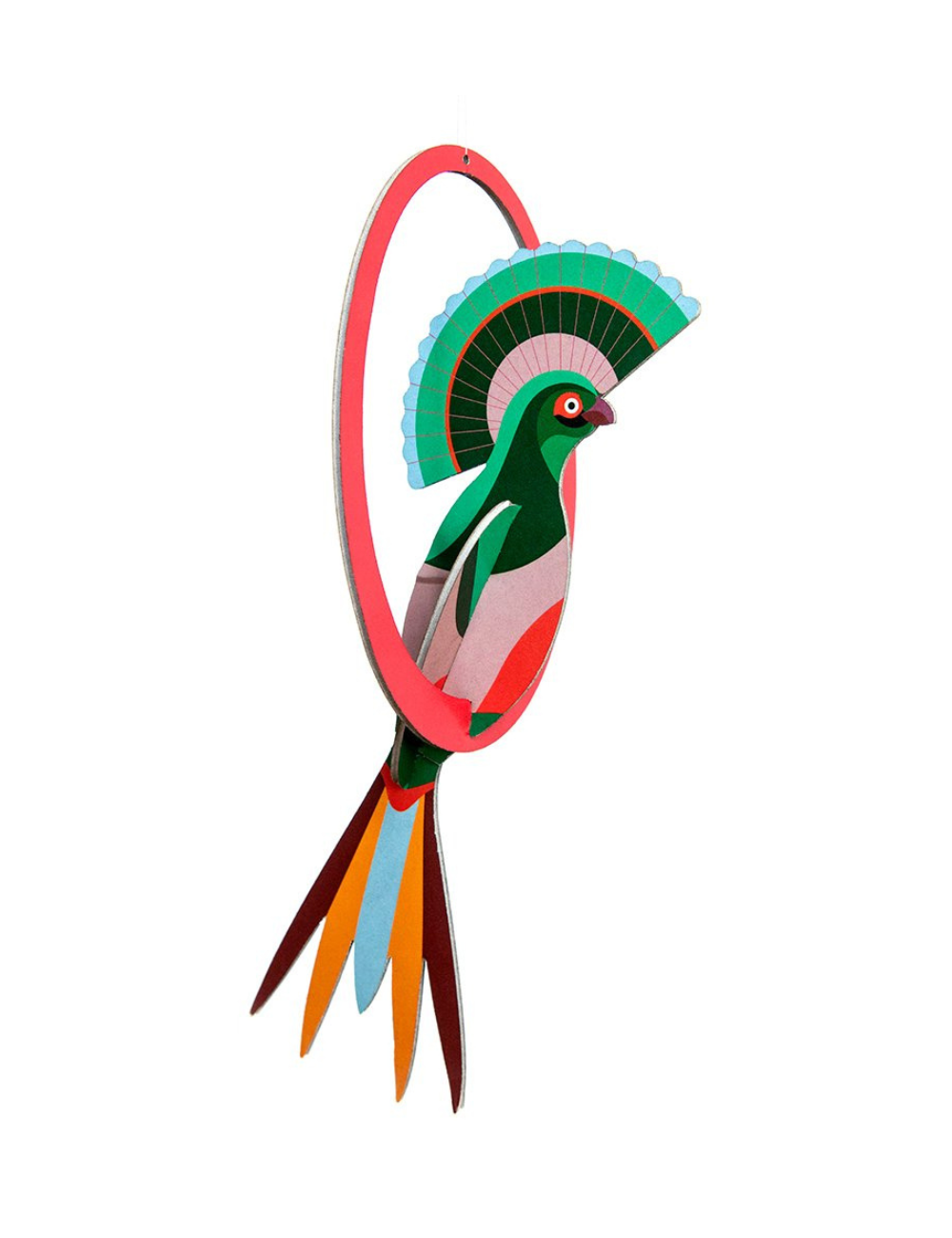 Studio Roof Pop Out Card, Paradise Birds Swinging Gili