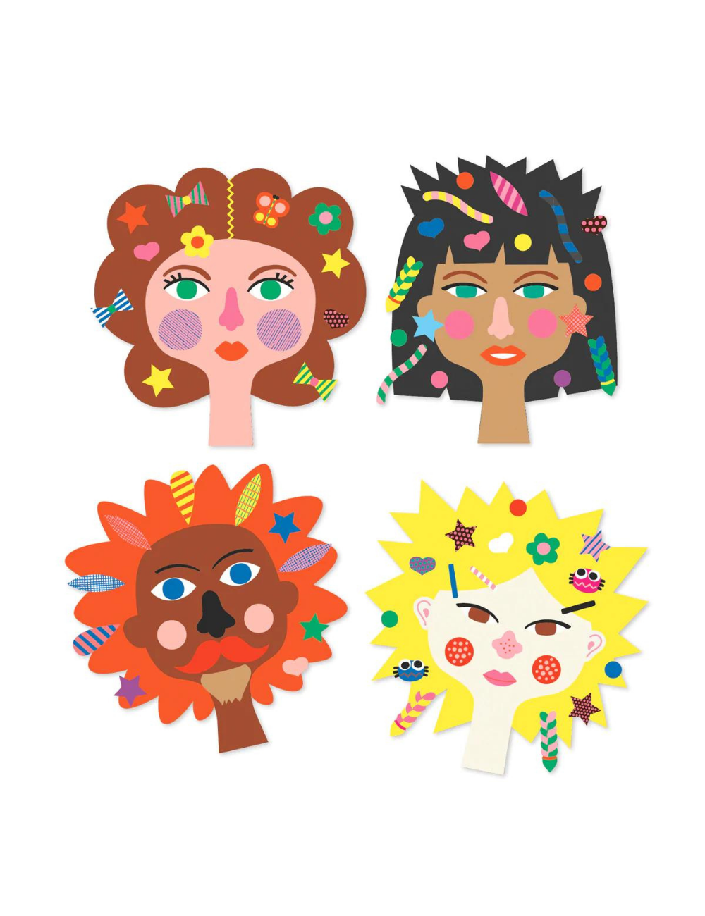 Create with Stickers Hairdressing