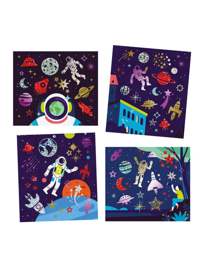 Djeco Artistic Patch Metal Collages - Cosmos