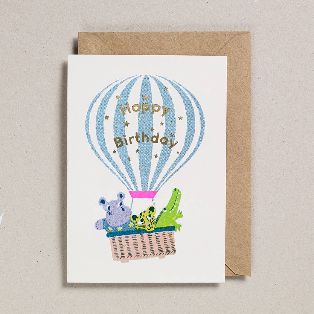 Confetti Pets Cards Hot Air Balloon