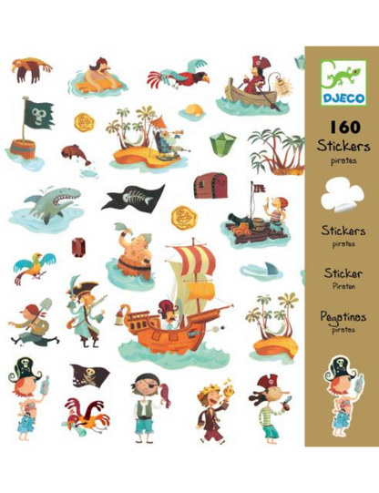 160 Pirate Stickers