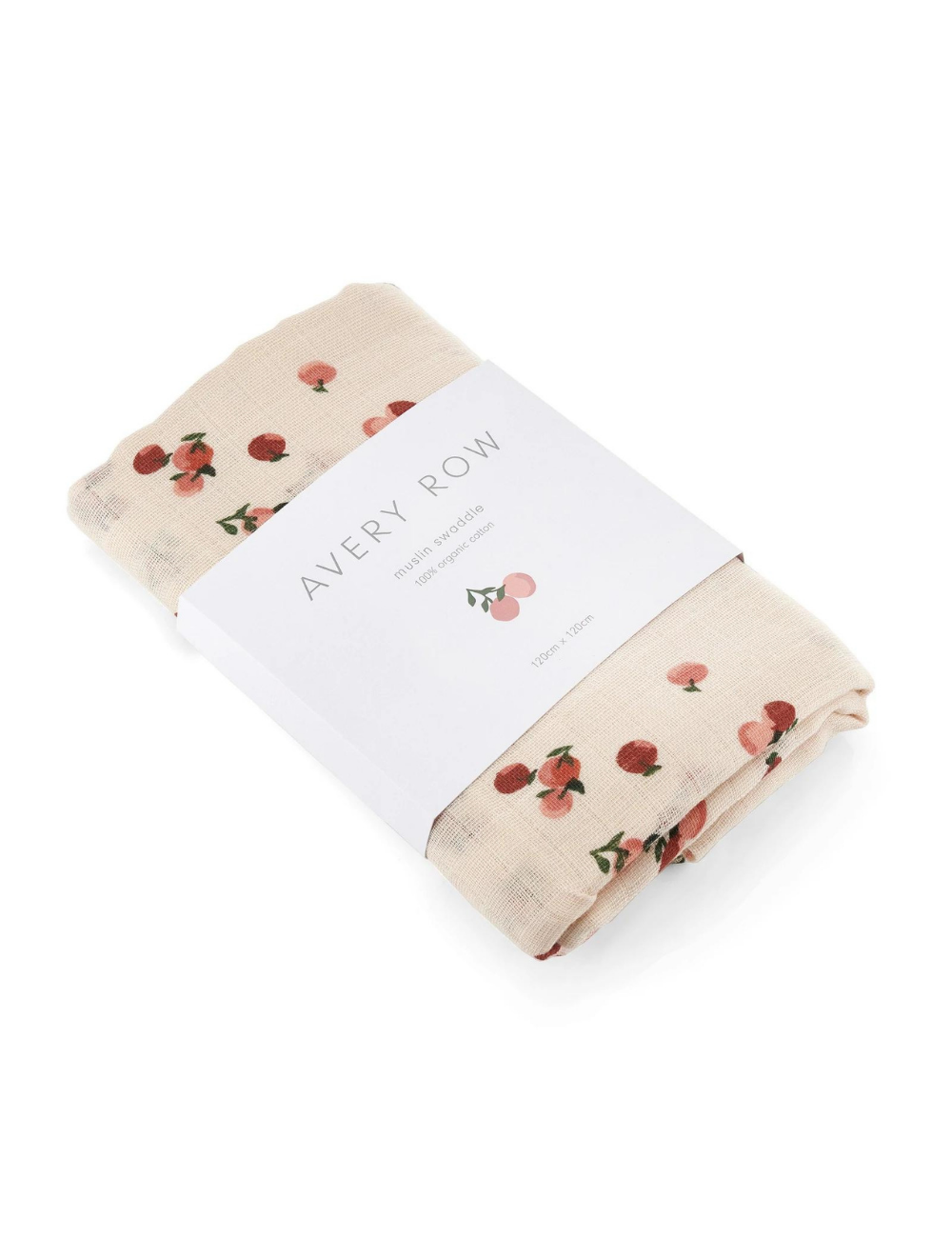 Organic Baby Muslin Swaddle - Peaches