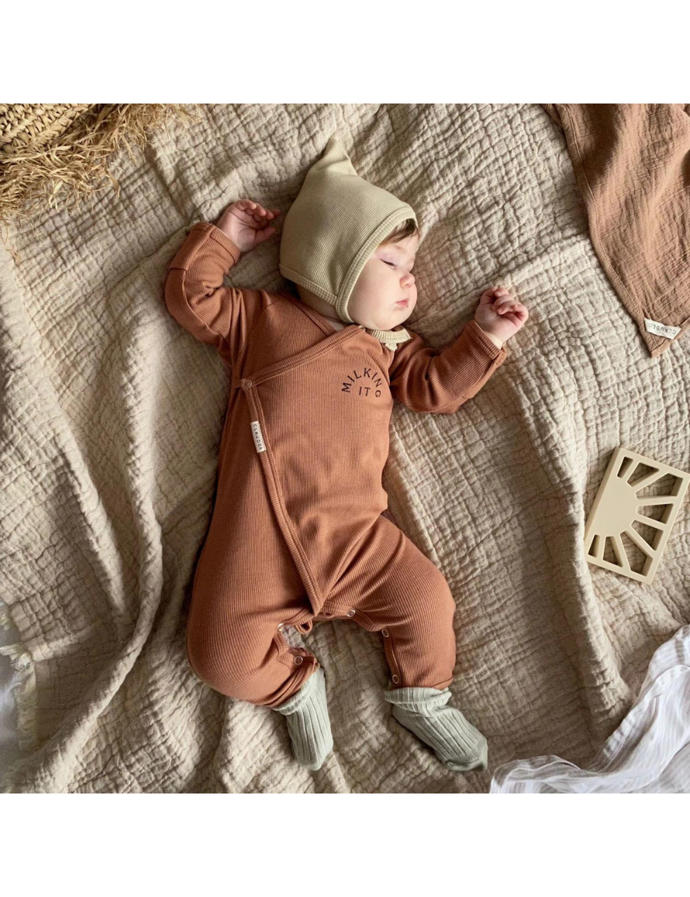 Onesie Cotton Modal Rust