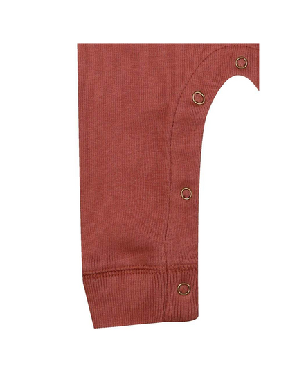 Rib Playsuit Brick