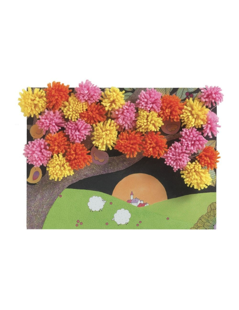 Djeco Collages - An Explosion of Pompoms