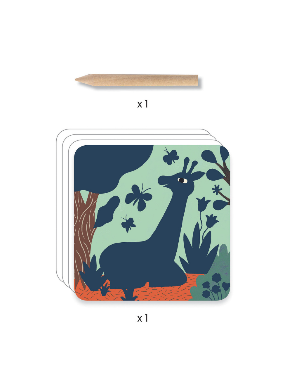 Djeco Wild Beasts Scratch Boards