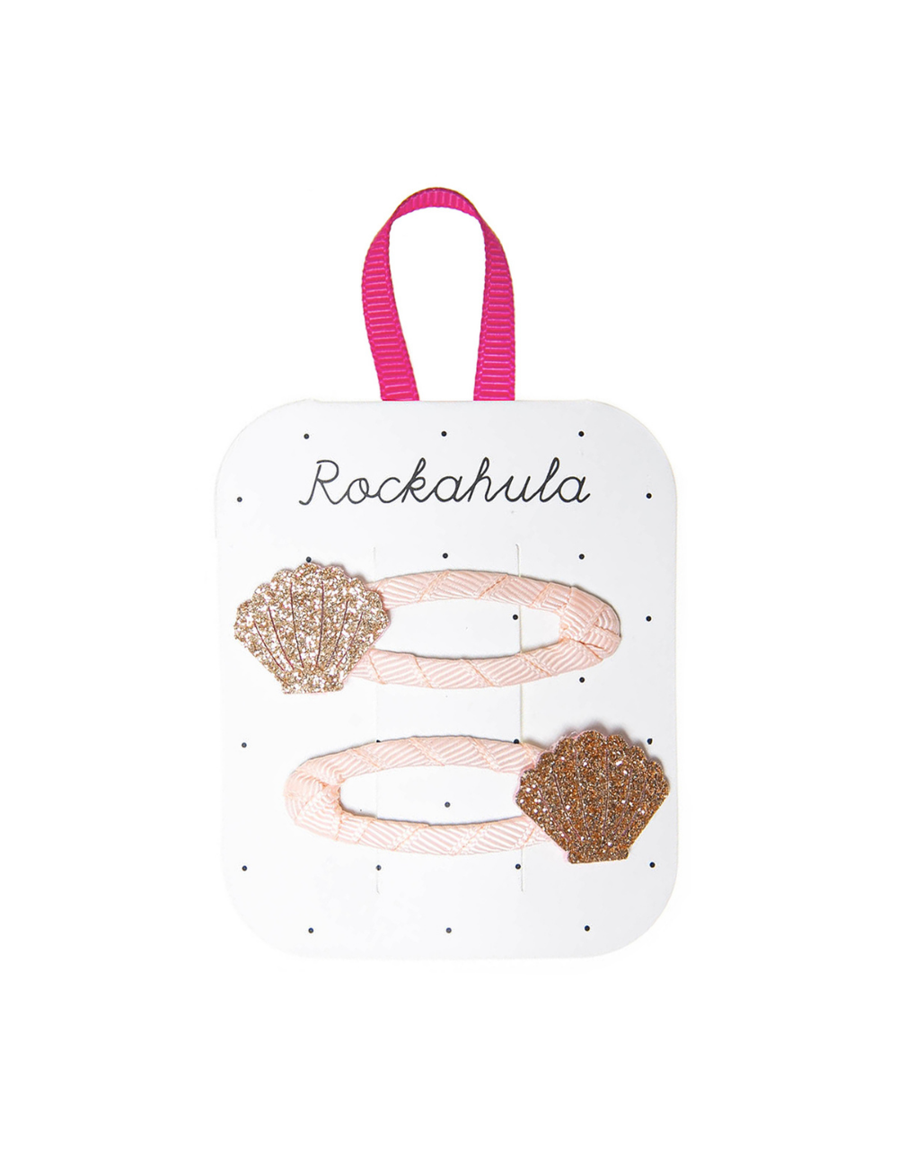 Seashell Glitter Clips