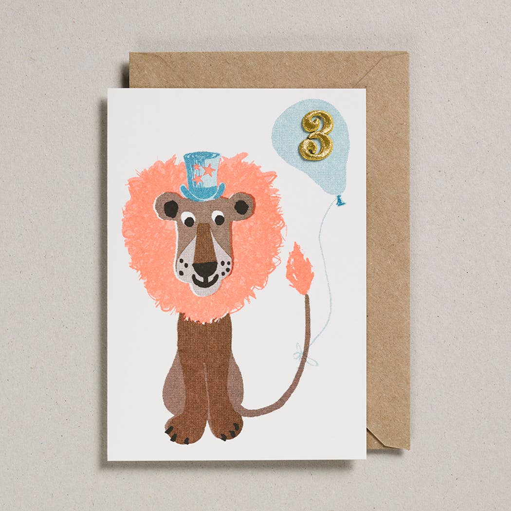 Confetti Pets Cards Lion Age 3