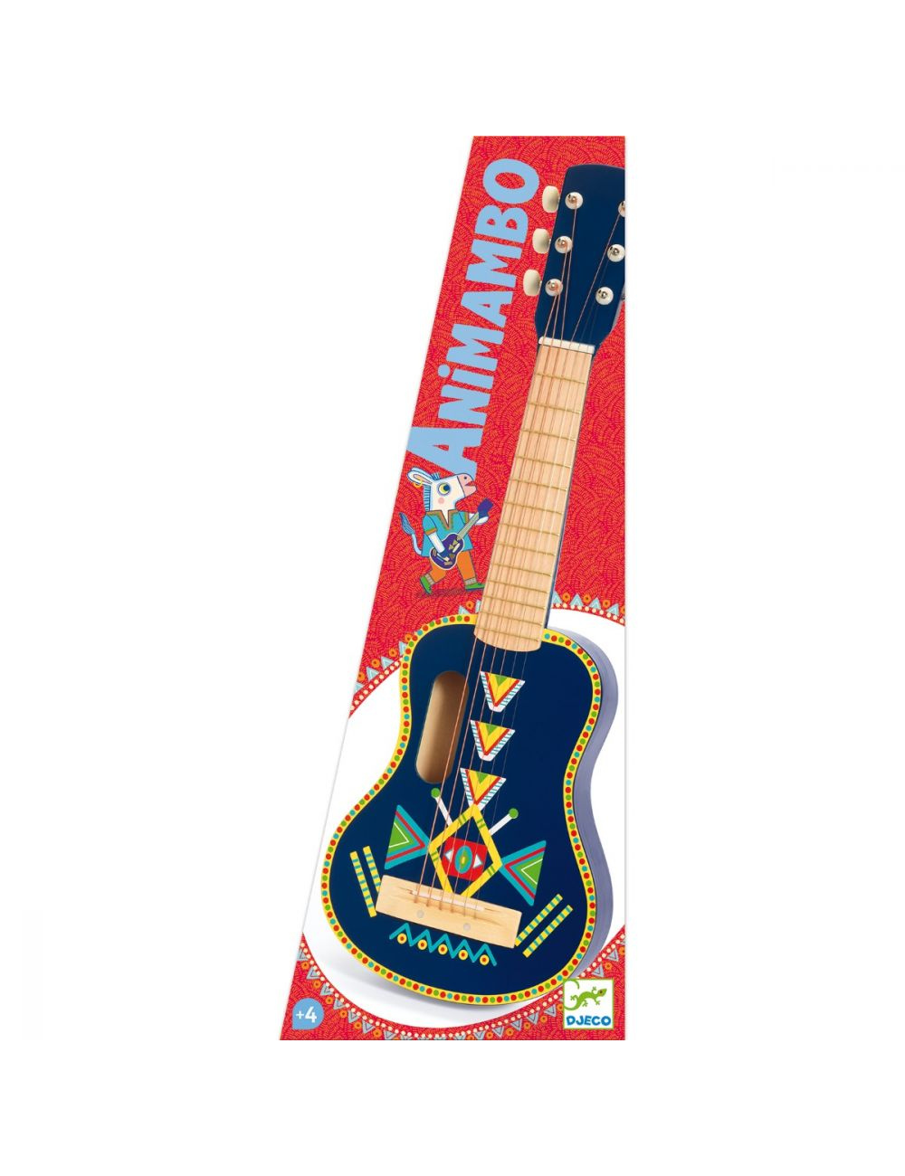 Animambo Blue Wooden Guitar