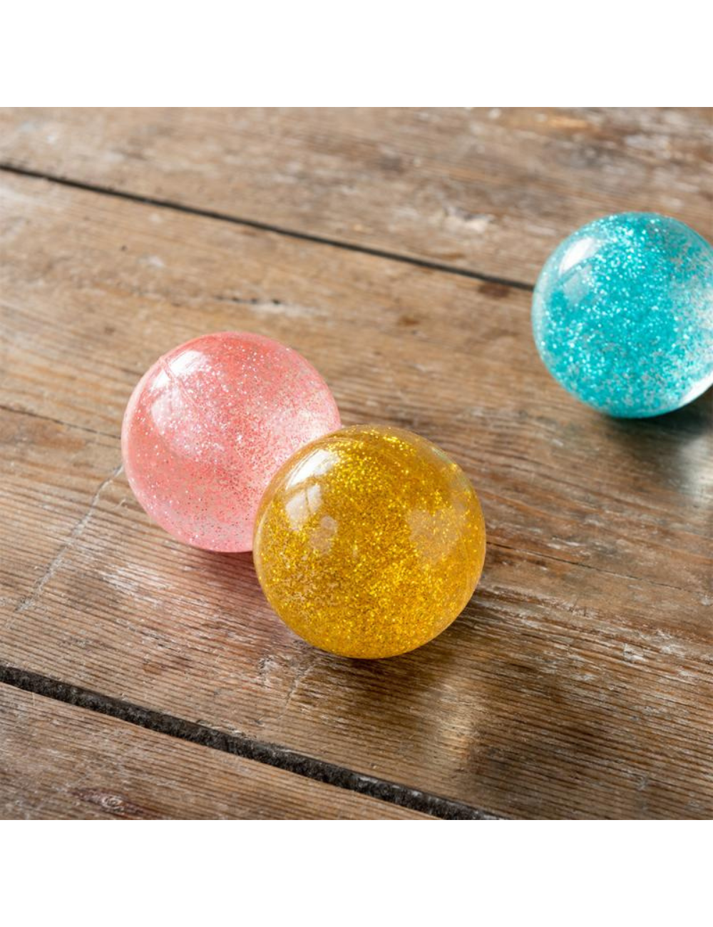 Gold Glitter Bouncy Ball