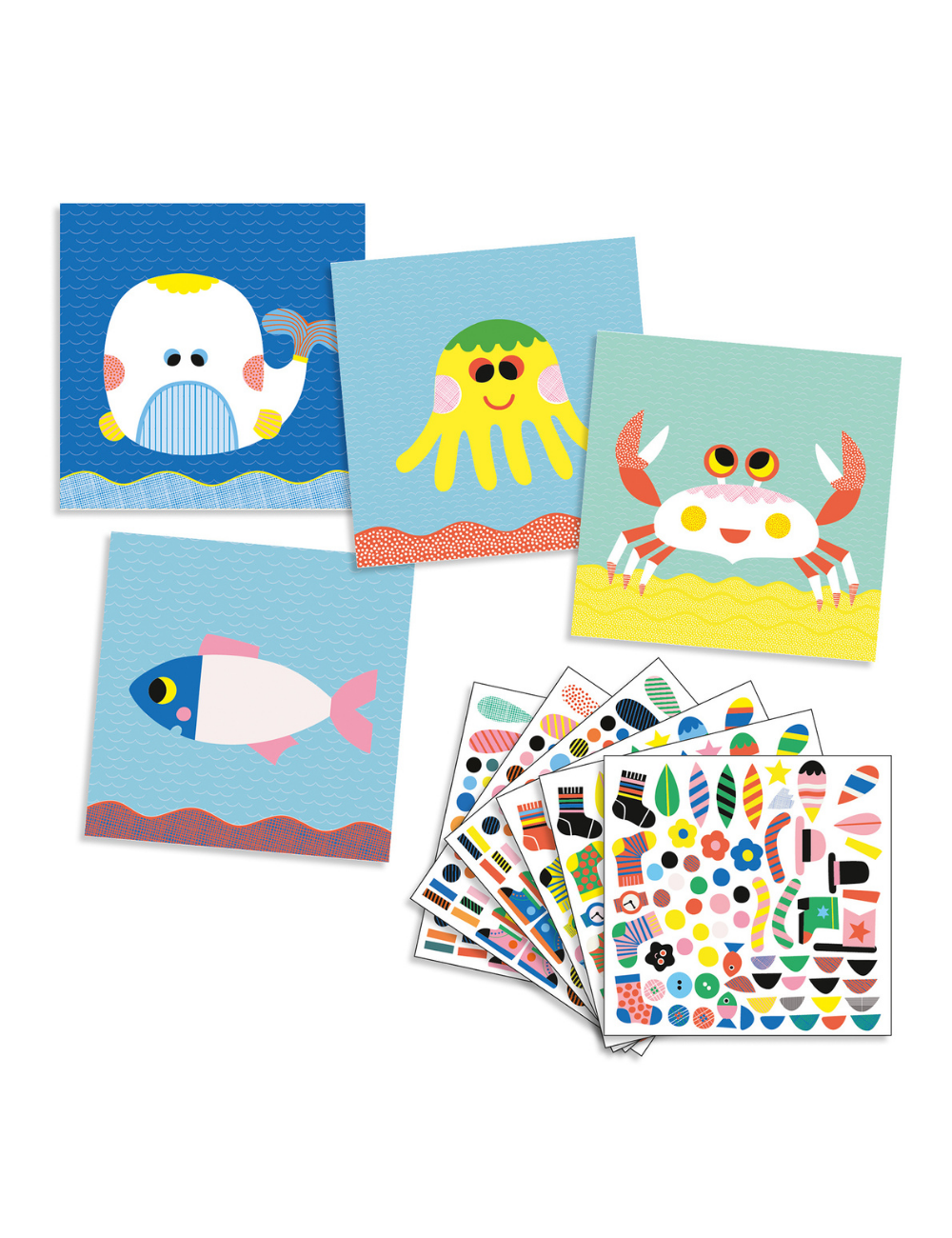 Create With Stickers Sea Creatures