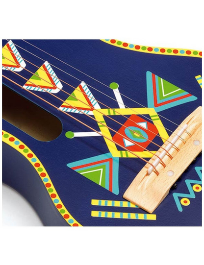 Animambo Blue Wooden Guitar