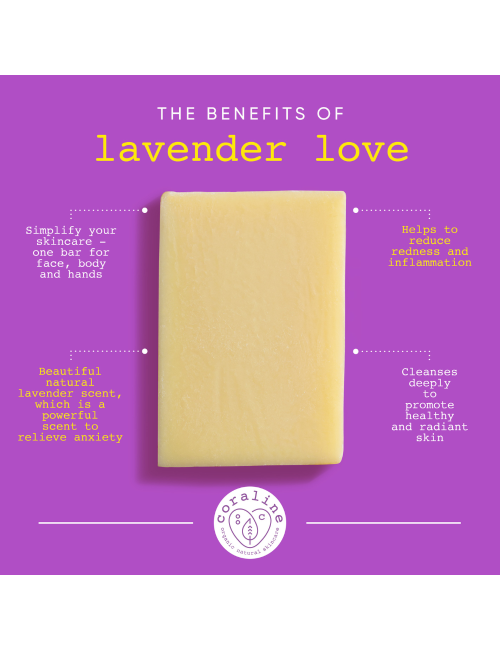 Lavender Love - Organic Lavender de Provence Soap Bar