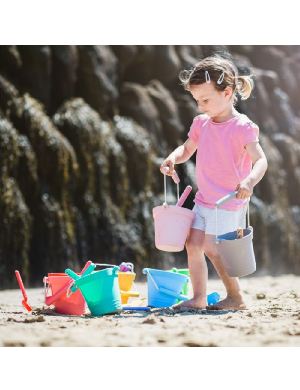 Ocean Blue Silicone Bucket