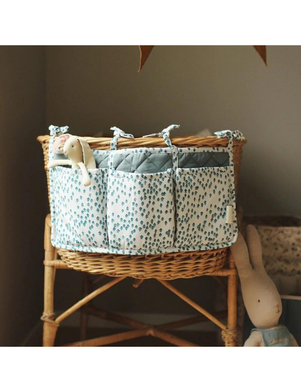 Cot Organiser Pockets - Nordic Forest