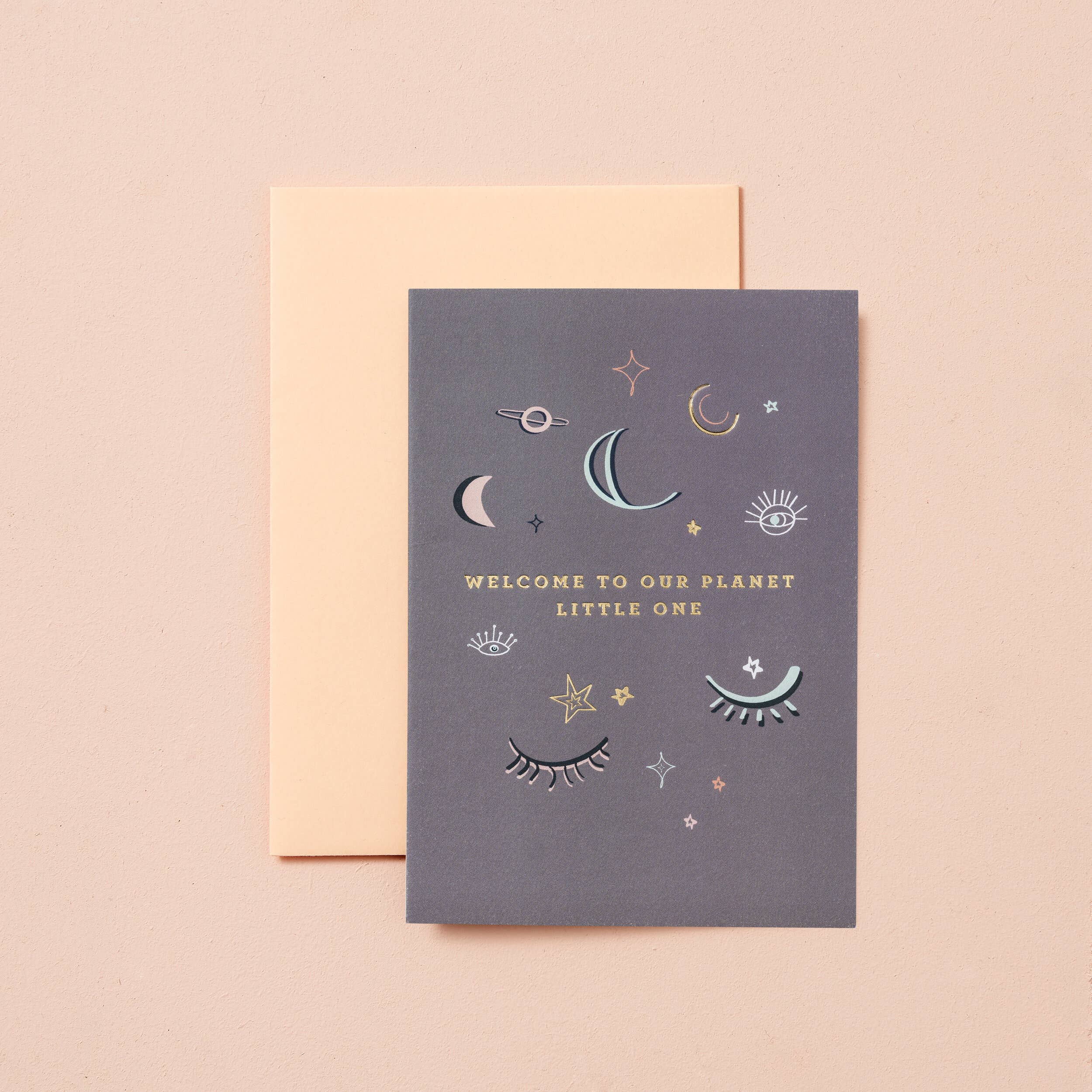 Welcome to Our Planet Little One - New Baby Greetings Card