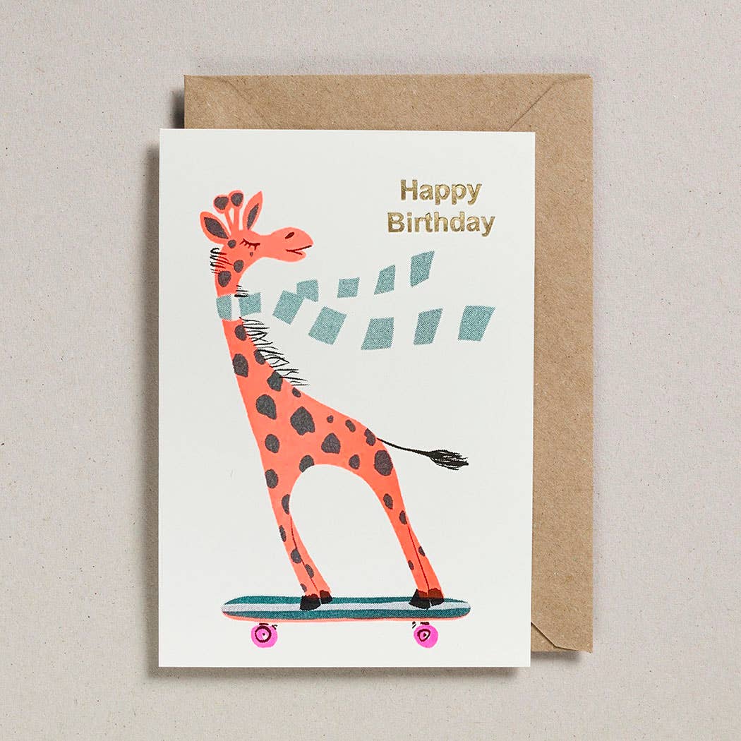 Confetti Pets Cards Happy Birthday Giraffe
