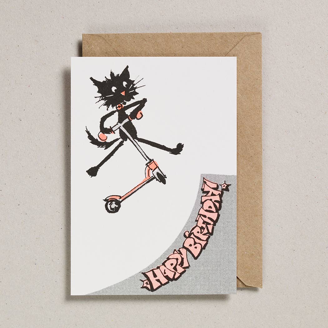 Rascals Cards Scooter Cat