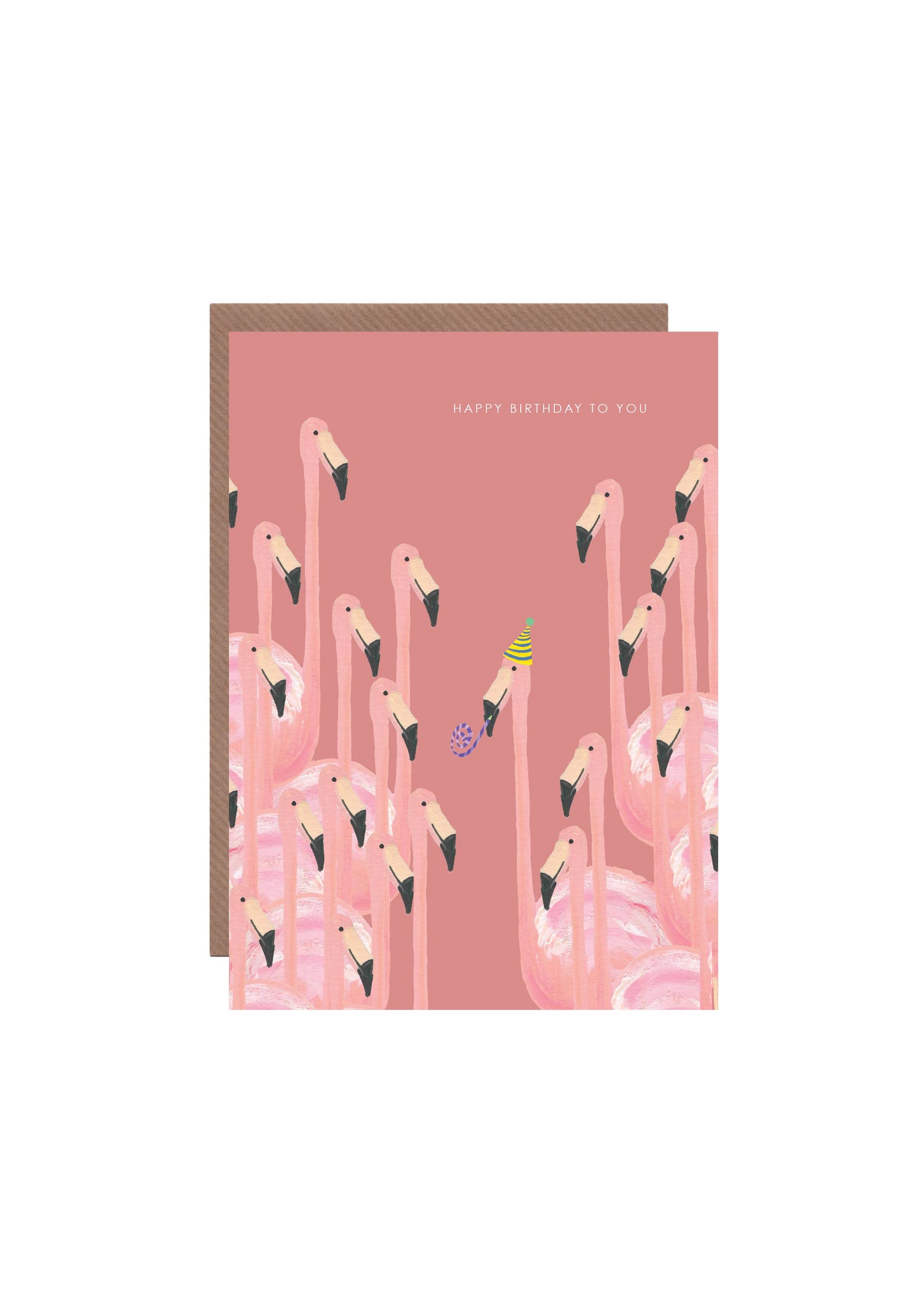 Flamingo Birthday Greetings Card