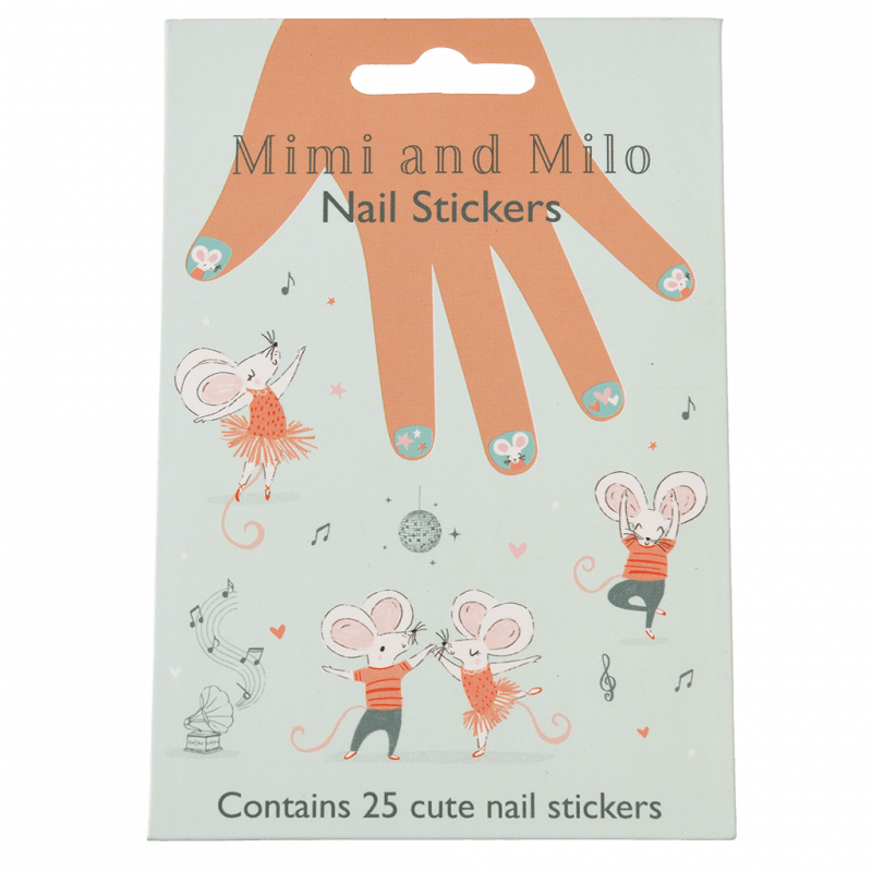 Mimi And Milo Nail Stickers (pack Of 25)