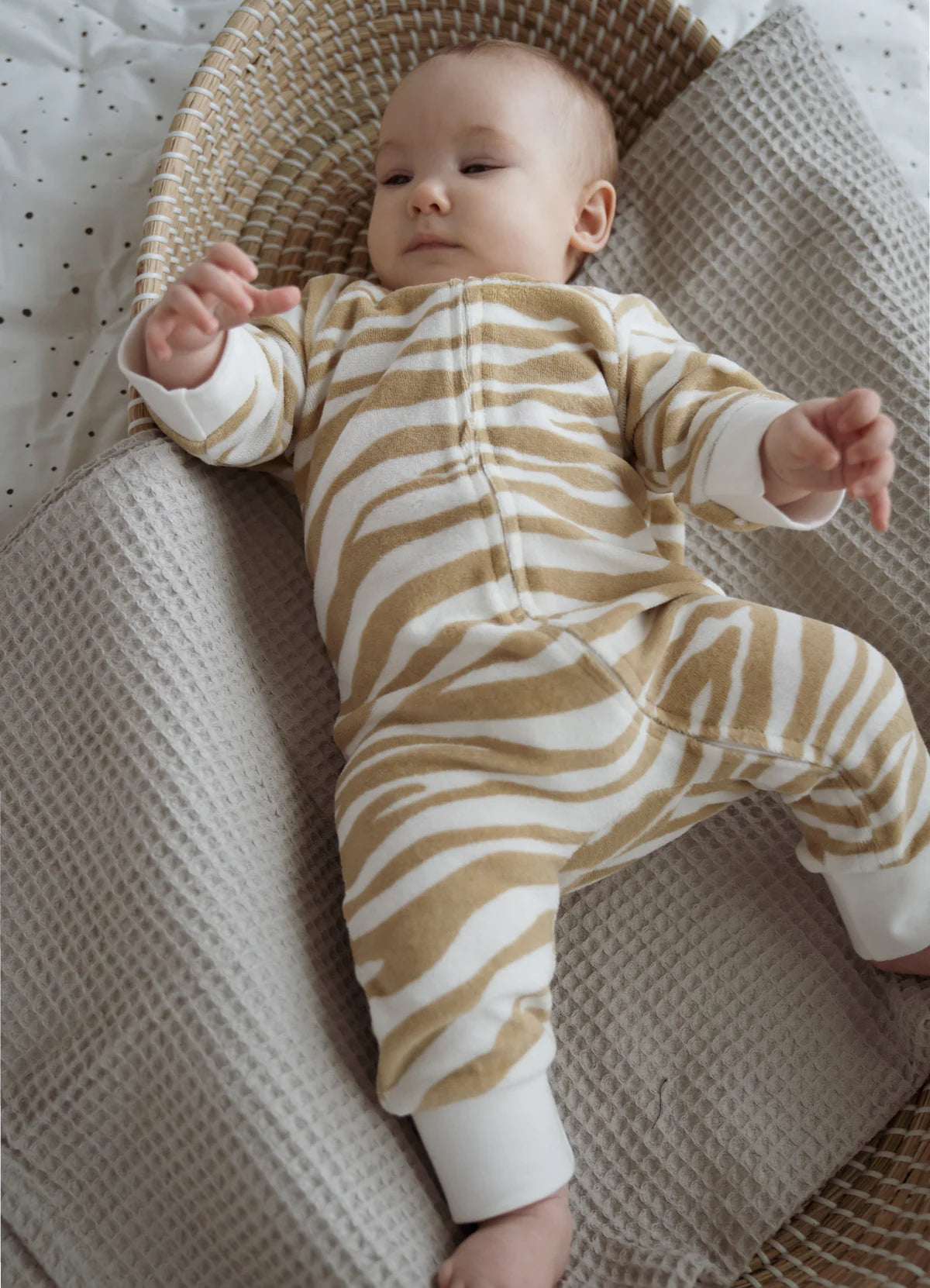 Tiger Terry Towel Sleepsuit