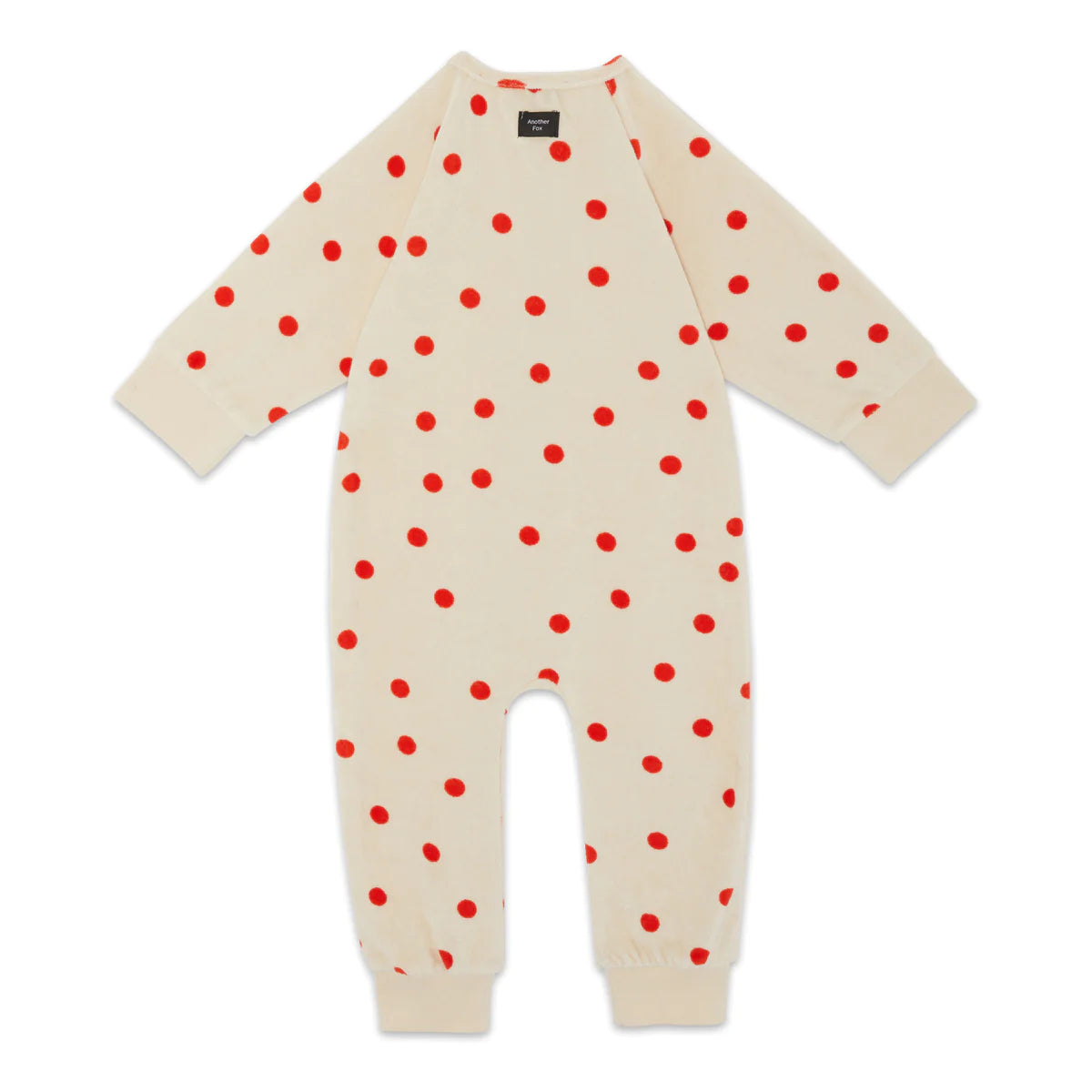 Red Dot Terry Towel Sleepsuit