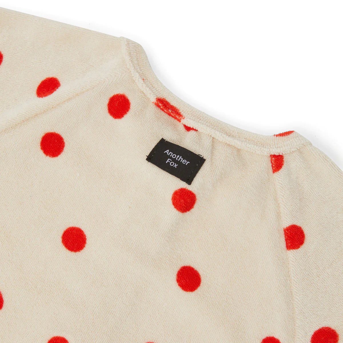 Red Dot Terry Towel Sleepsuit